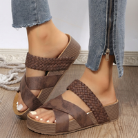 Leona | Soft Double-Strap Style Wedge Sandals