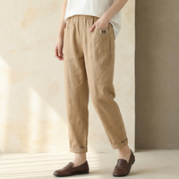 Catalina | Effortless Style Cotton Linen Tapered Pants
