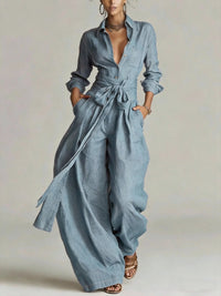Adeline | Effortlessly Polished Style Wide-Leg Two-Piece Set