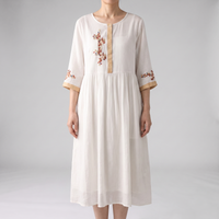 Valeria | Lightweight Linen Midi Dress