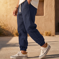 Alonzo | Relaxed Fit Linen Travel Joggers