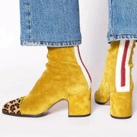 Florence | Women's Block Heel Suede Ankle Boots