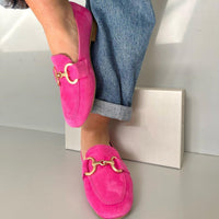 Elena | Chic Metallic-Detail Slip-On Loafers