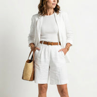 Stella | Elegant Blazer and Tailored Shorts Set