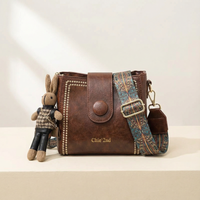 Julie | Vintage Artisan Style Crossbody Bucket Bag
