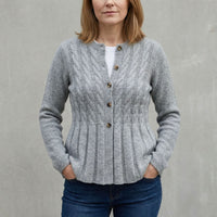 Elysia | Soft Cable Style Knit Cardigan