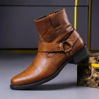 Adrian | Vintage Style Genuine Leather Boots