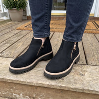 Eliana | Elegant Suede Style Platform Ankle Boots